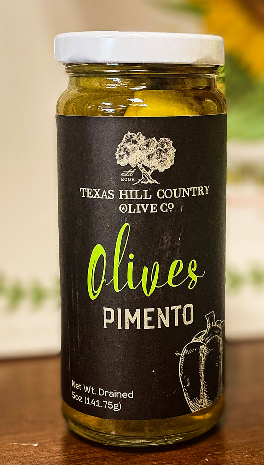 Texas Hill Country Olive Co. Table Olives Pimento