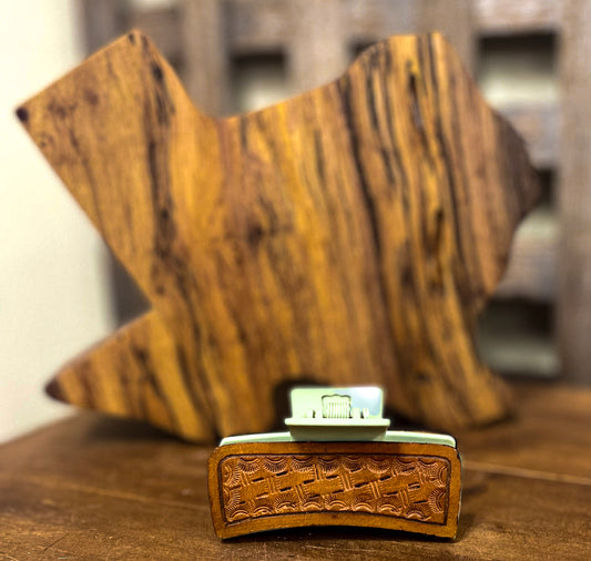 Hampton Leathers Leather Hair Clip