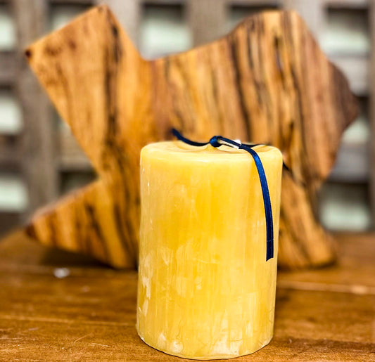 The Beeswax Co. Single Wick Beeswax Pillar Candle